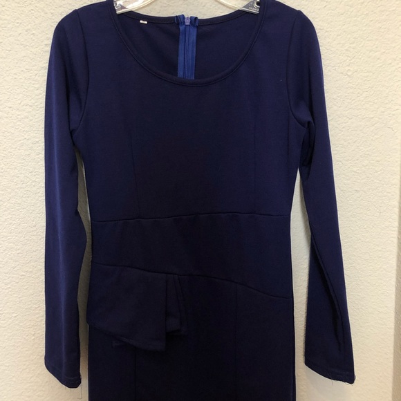 NWOT Navy Blue Dress - Picture 2 of 3